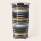 serape southwest stripe - cool natural tones Travel Mug Gallery Image 1