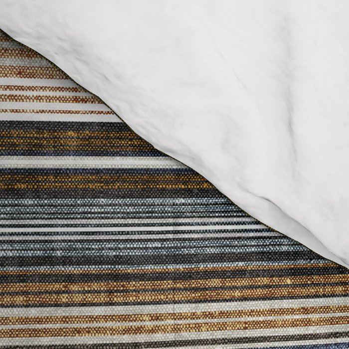 serape southwest stripe - cool natural tones Comforter Gallery Image 4