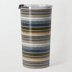 serape southwest stripe - cool natural tones Travel Mug Gallery Image 3