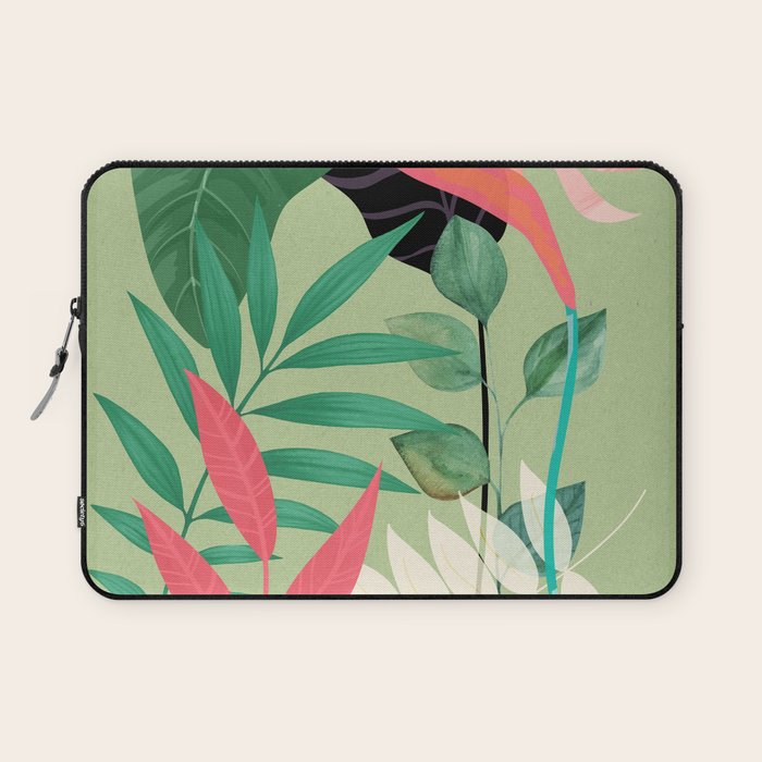 Minimal Abstract Art Tropical Garden 5 Laptop Sleeve Gallery Image 1