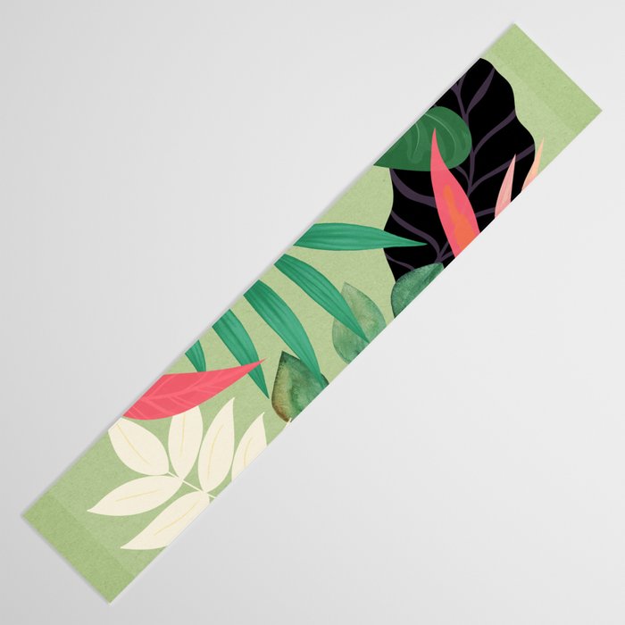 Minimal Abstract Art Tropical Garden 5 Table Runner Gallery Image 3