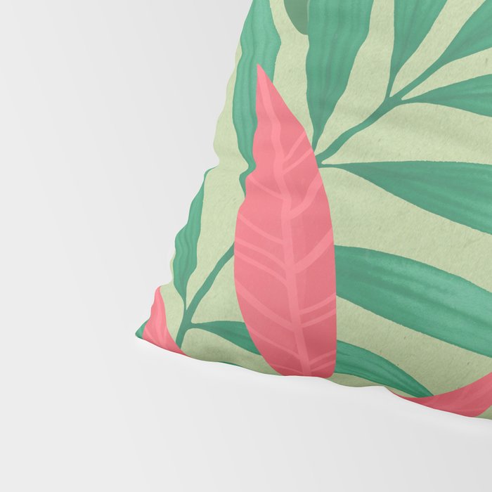 Minimal Abstract Art Tropical Garden 5 Pillow Sham Gallery Image 4