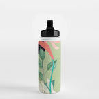 Minimal Abstract Art Tropical Garden 5 Water Bottle Gallery Image 2