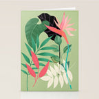 Minimal Abstract Art Tropical Garden 5 Stationery Card Gallery Image 2