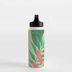 Minimal Abstract Art Tropical Garden 5 Water Bottle Gallery Image 3