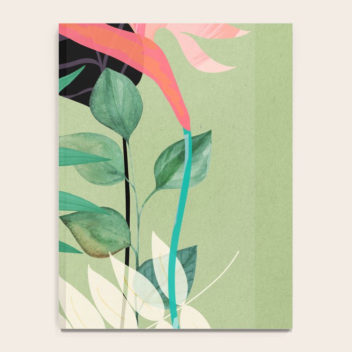 Minimal Abstract Art Tropical Garden 5 Notebook Gallery Image 4