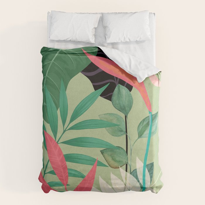 Minimal Abstract Art Tropical Garden 5 Duvet Cover Gallery Image 6