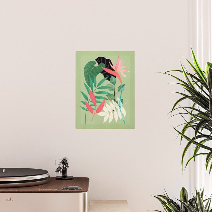 Minimal Abstract Art Tropical Garden 5 Poster Gallery Image 2