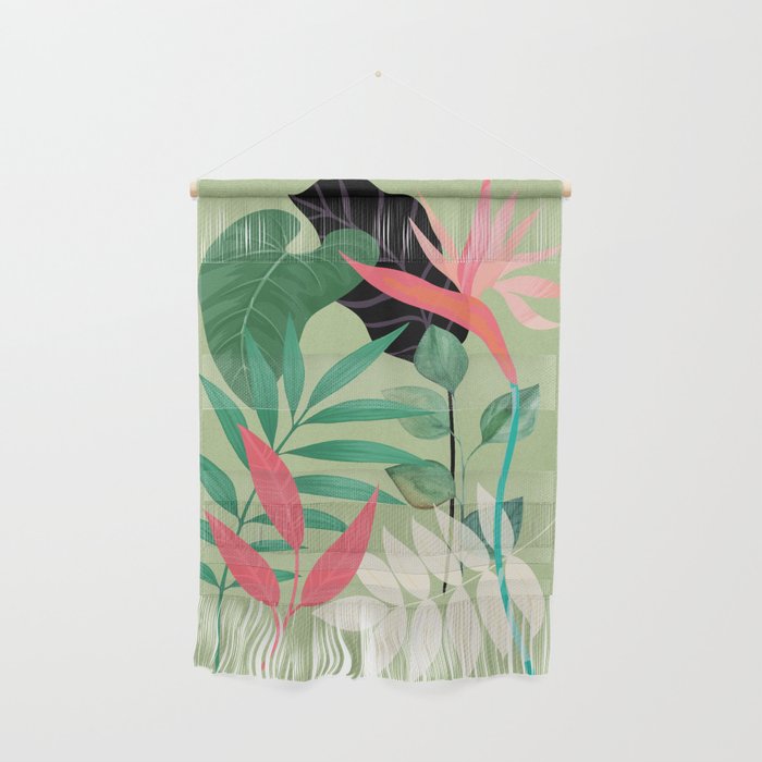Minimal Abstract Art Tropical Garden 5 Wall Hanging Gallery Image 1