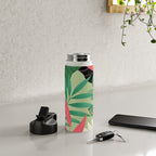 Minimal Abstract Art Tropical Garden 5 Water Bottle Gallery Image 4