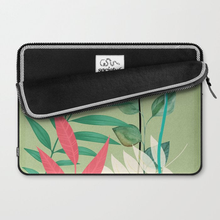 Minimal Abstract Art Tropical Garden 5 Laptop Sleeve Gallery Image 2