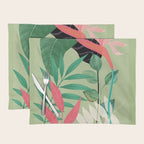 Minimal Abstract Art Tropical Garden 5 Placemat Gallery Image 1
