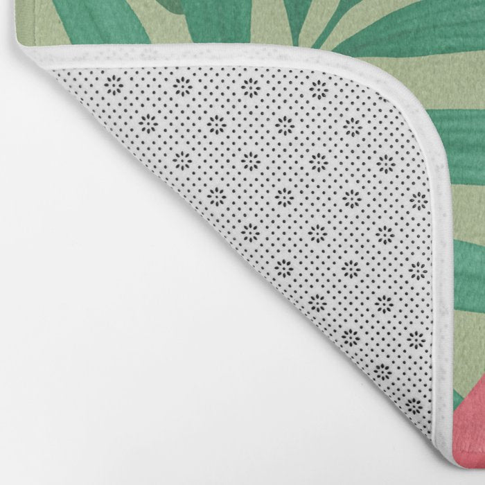 Minimal Abstract Art Tropical Garden 5 Bath Mat Gallery Image 2