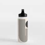 Abstraction_BLACK_LINE_DOT_POP_ART_Minimalism_004D Water Bottle Gallery Image 3