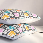 Trendy checkered flower art pattern Pillow Sham Gallery Image 3