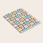 Trendy checkered flower art pattern Notebook Gallery Image 2