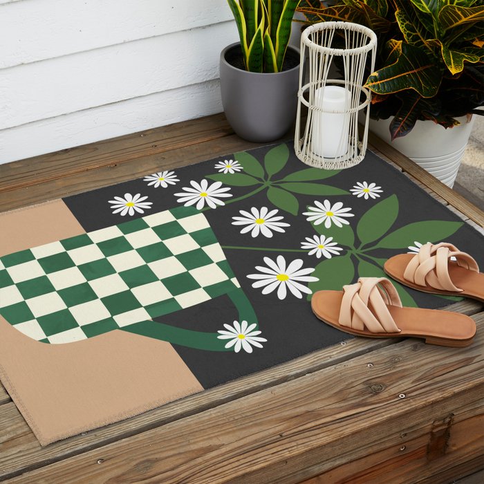 Daisy Daydreams 1 Outdoor Rug Gallery Image 2