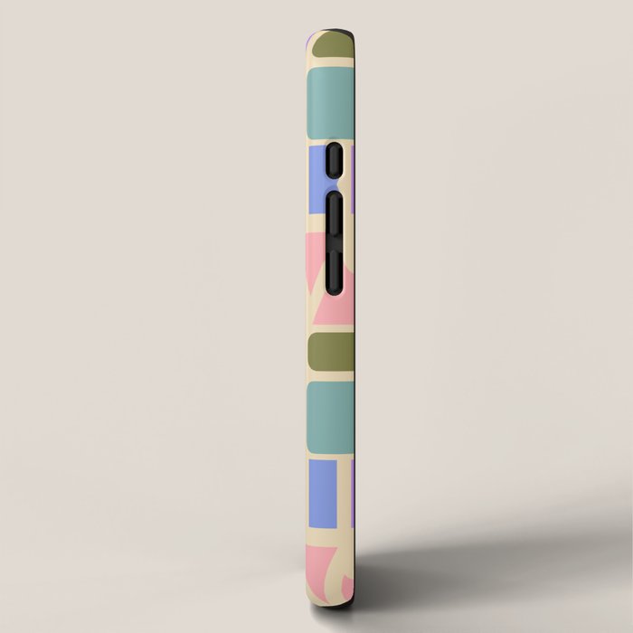 Mid-century Geometric Color Fun iPhone Case Gallery Image 2