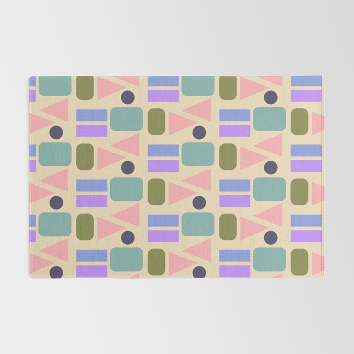Mid-century Geometric Color Fun Rug Gallery Image 2