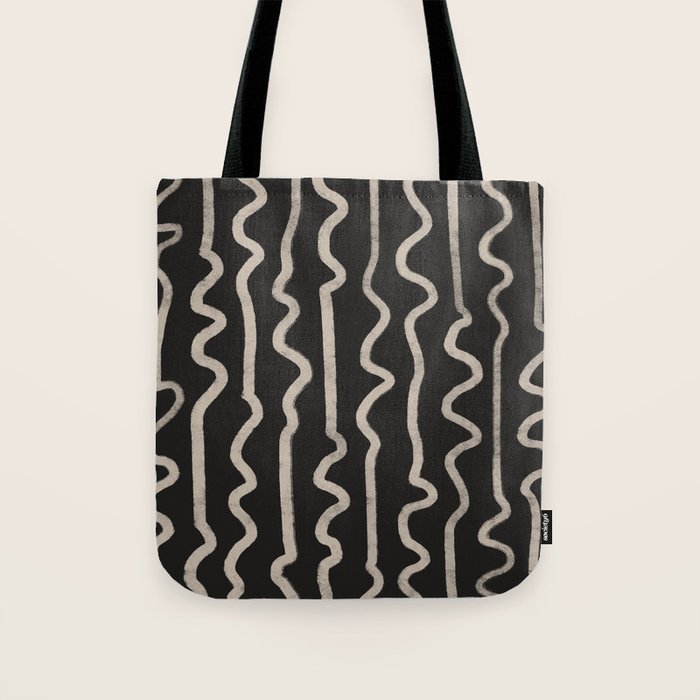 Noir: Mid Century Pattern Tote Bag Gallery Image 1