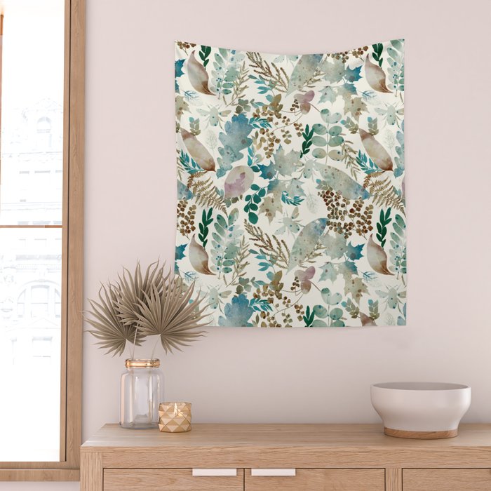Autumn Botanical Bliss  Wall Tapestry Gallery Image 2