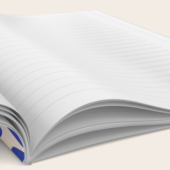 Handrawn Geometric Blue Pattern Notebook Gallery Image 2