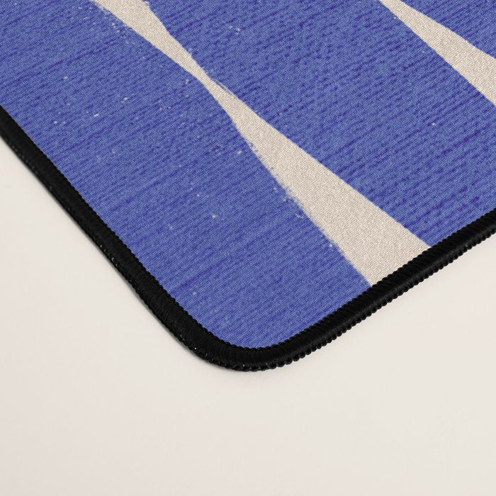 Handrawn Geometric Blue Pattern Desk Mat Gallery Image 4