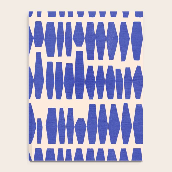 Handrawn Geometric Blue Pattern Notebook Gallery Image 4