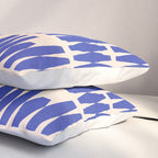 Handrawn Geometric Blue Pattern Pillow Sham Gallery Image 3