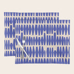 Handrawn Geometric Blue Pattern Placemat Gallery Image 1