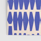 Handrawn Geometric Blue Pattern Poster Gallery Image 3