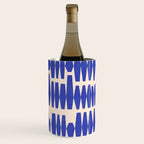 Handrawn Geometric Blue Pattern Wine Chiller Gallery Image 3