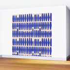 Handrawn Geometric Blue Pattern Wall Mural Gallery Image 2