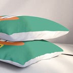 Poodle dog on skateboard Pillow Sham Gallery Image 3