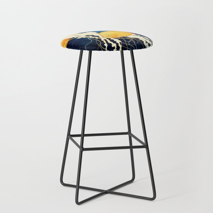 Yellow Metallic Jellyfish Stool Gallery Image 1