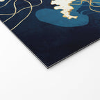 Yellow Metallic Jellyfish Welcome Mat Gallery Image 2