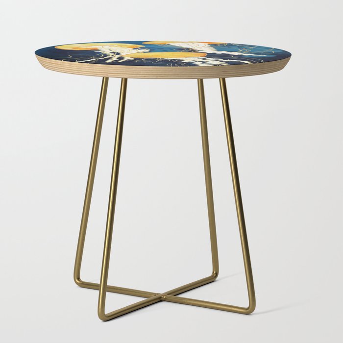 Yellow Metallic Jellyfish Side Table Gallery Image 1