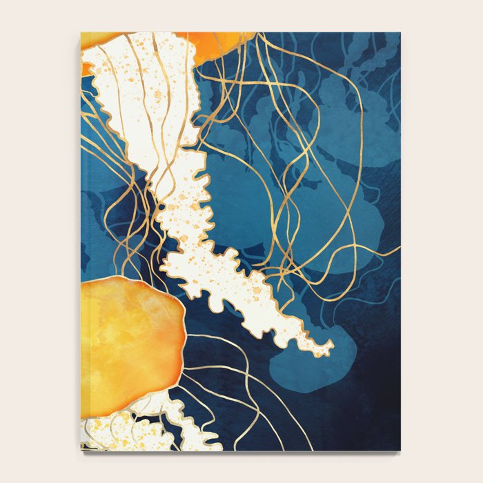 Yellow Metallic Jellyfish Notebook Gallery Image 4
