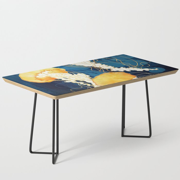 Yellow Metallic Jellyfish Coffee Table Gallery Image 1