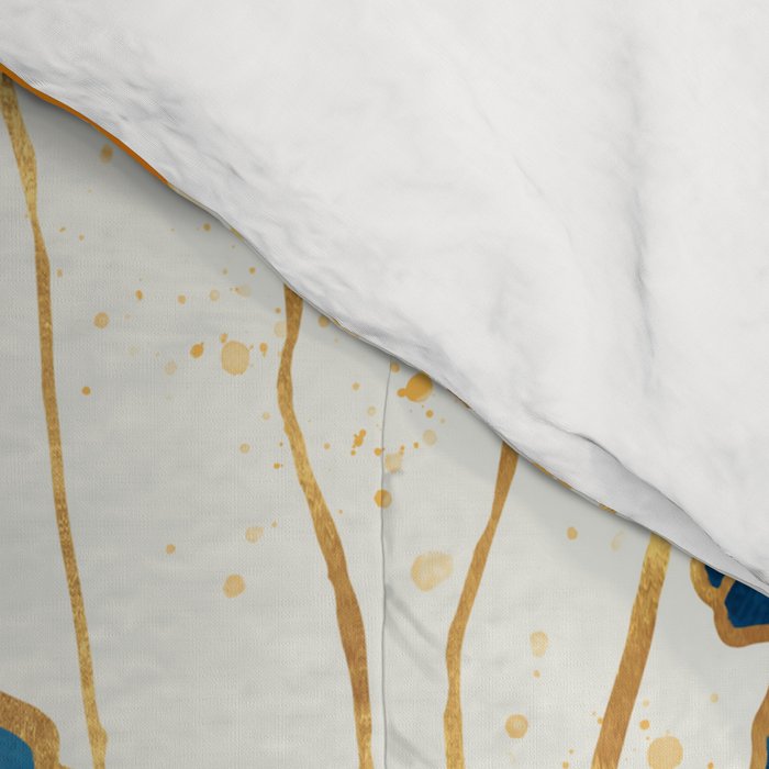 Yellow Metallic Jellyfish Comforter Gallery Image 4