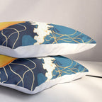 Yellow Metallic Jellyfish Pillow Sham Gallery Image 3