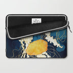 Yellow Metallic Jellyfish Laptop Sleeve Gallery Image 2