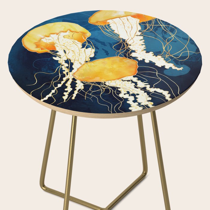 Yellow Metallic Jellyfish Side Table Gallery Image 2