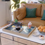 Yellow Metallic Jellyfish Serving Tray Gallery Image 2