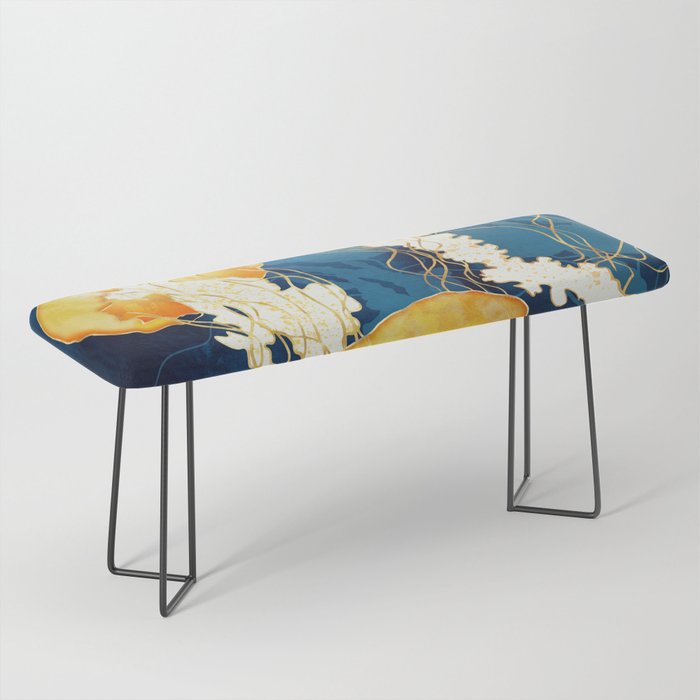 Yellow Metallic Jellyfish Bench Gallery Image 1