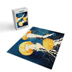 Yellow Metallic Jellyfish Jigsaw Puzzle Gallery Image 2