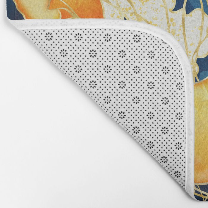 Yellow Metallic Jellyfish Bath Mat Gallery Image 2