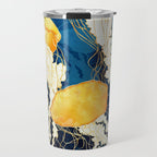 Yellow Metallic Jellyfish Travel Mug Gallery Image 1