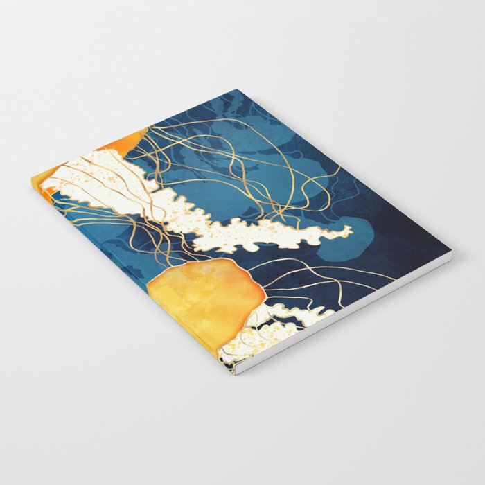 Yellow Metallic Jellyfish Notebook Gallery Image 1