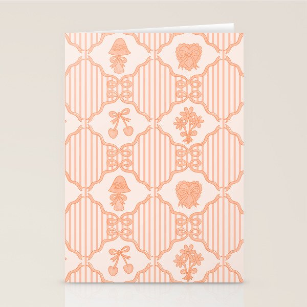 Eloise Print in Peach Stationery Card Gallery Image 2